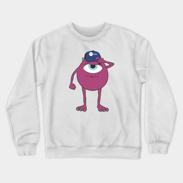 Purple monster cartoon characters Crewneck Sweatshirt by sansan